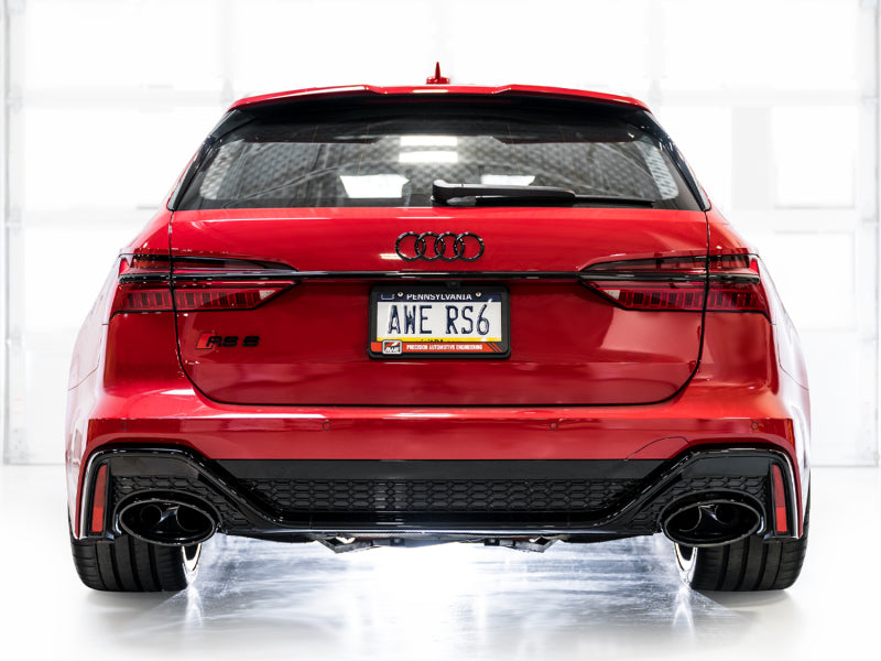 AWE Tuning Audi C8 RS6/RS7 SwitchPath Catback Exhaust - Diamond Black Tip