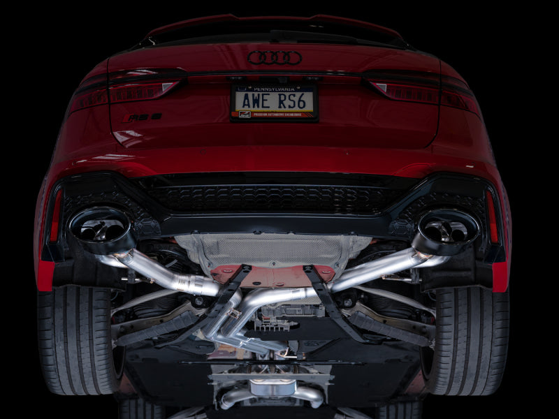 AWE Tuning Audi C8 RS6/RS7 SwitchPath Catback Exhaust - Diamond Black Tip