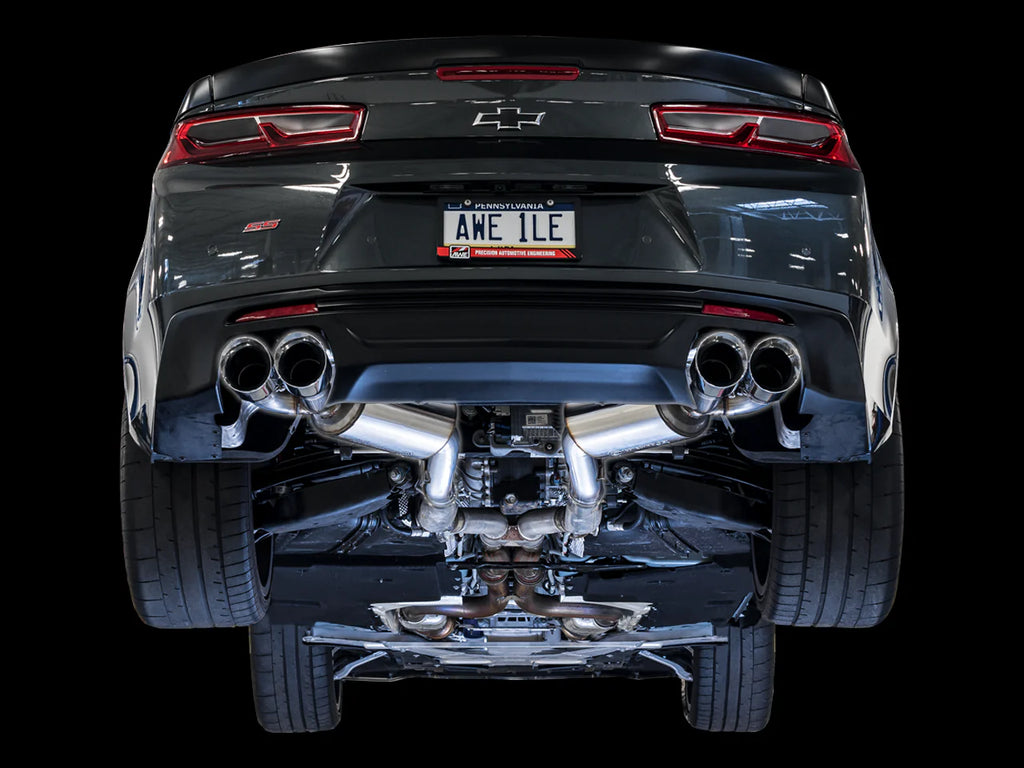 AWE Tuning 16-23 Chevrolet Camaro SS Axleback Exhaust - Touring Edition (Quad Tips)