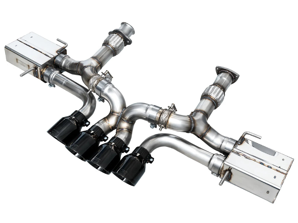 AWE Corvette C8 Z06 SwitchPath Catback Exhaust - Diamond Black Tips