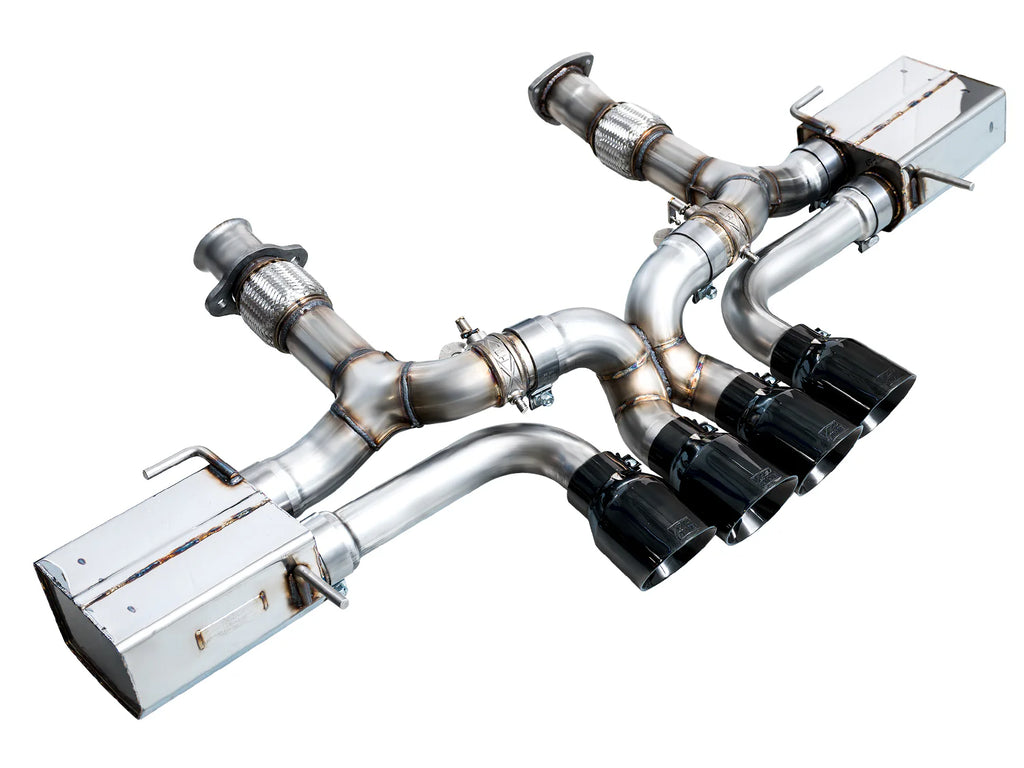 AWE Corvette C8 Z06 SwitchPath Catback Exhaust - Diamond Black Tips