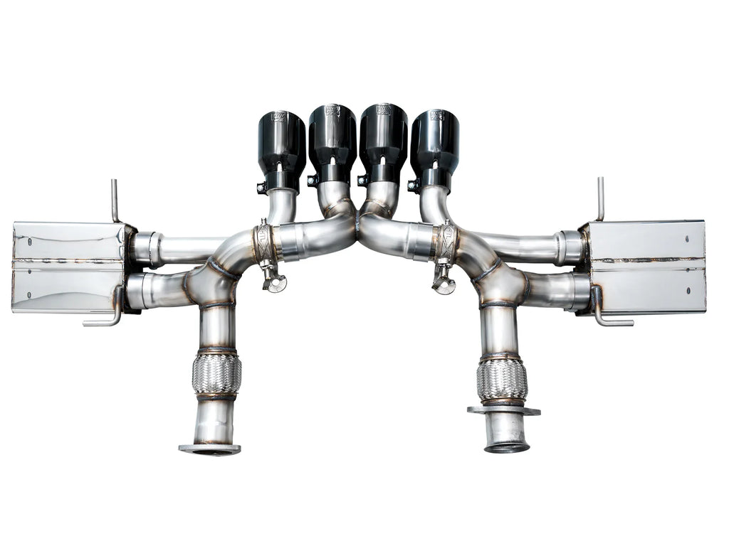 AWE Corvette C8 Z06 SwitchPath Catback Exhaust - Diamond Black Tips