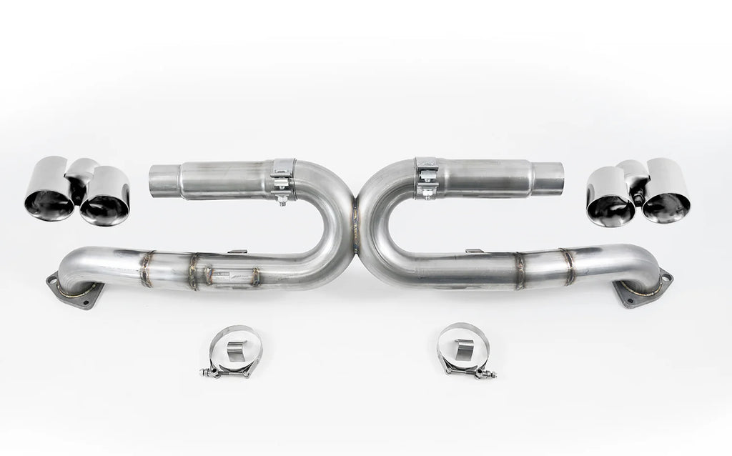 AWE Tuning 991 Carrera Performance Exhaust - Chrome Silver Tips