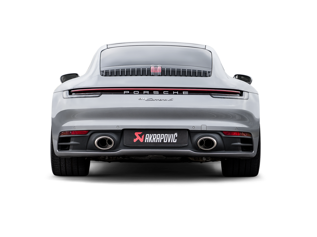 Akrapovic 2019+ Porsche 911 Carrera (992 w/Sport Exhaust) w/OPF/GPF Slip-On Line (Titanium)