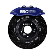 Load image into Gallery viewer, EBC Racing 07-13 BMW M3 (E90/E92/E82) Blue Apollo-6 Calipers 380mm Rotors Front Big Brake Kit