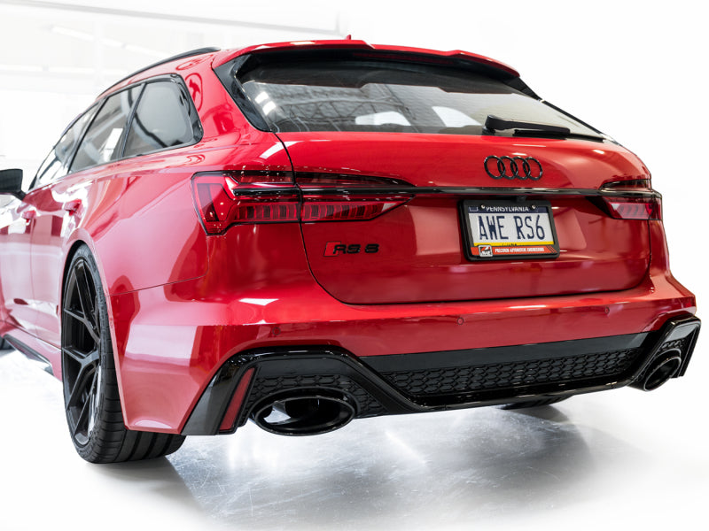 AWE Tuning Audi C8 RS6/RS7 SwitchPath Catback Exhaust - Diamond Black Tip