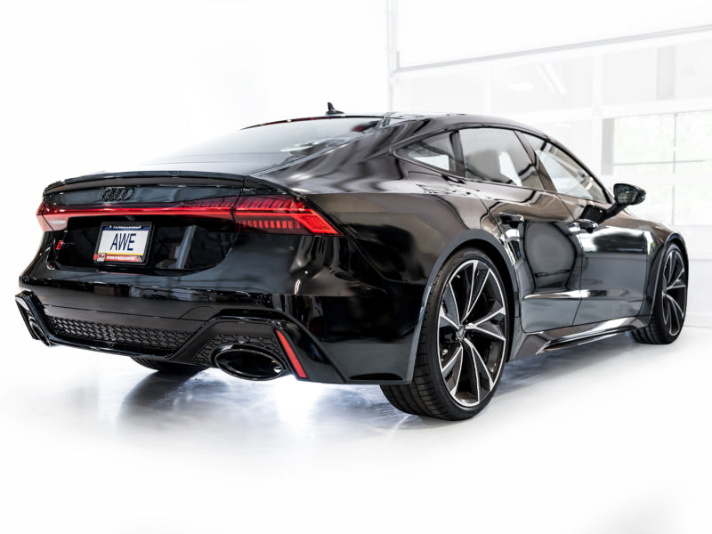 AWE Tuning Audi C8 RS6/RS7 SwitchPath Catback Exhaust - Diamond Black Tip