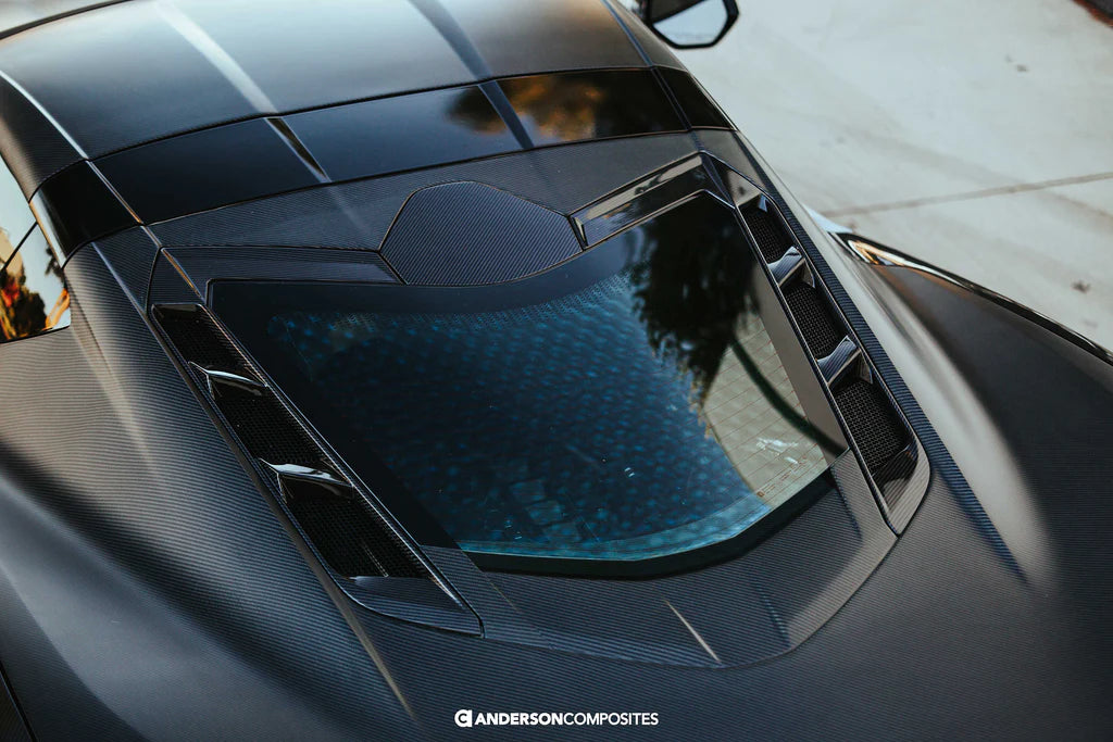 Anderson Composites Chevrolet Corvette C8 Carbon Fiber Rear Hatch Vents