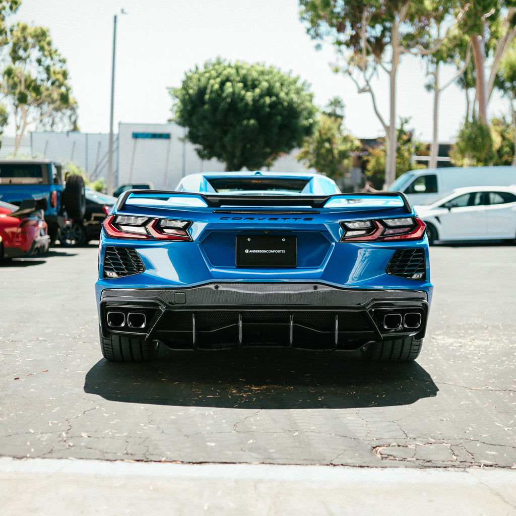 Anderson Composites Chevrolet Corvette (C8) Carbon Fiber Rear Diffuser