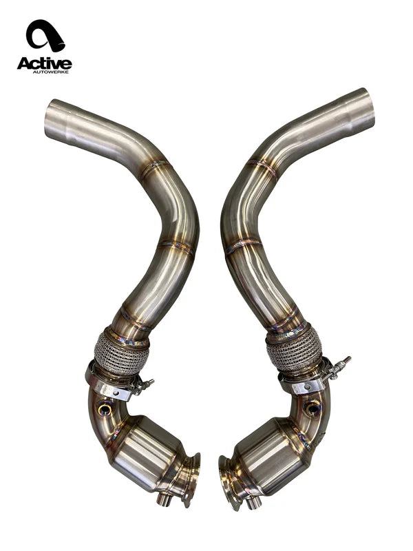 Active Autowerke BMW F90 M5/M8 X5M/X6M Catted Downpipes