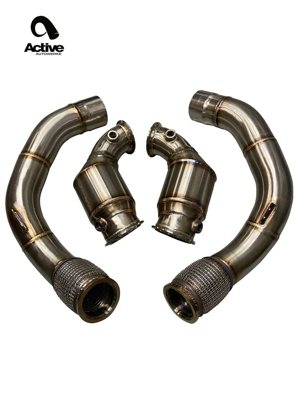 Active Autowerke BMW F90 M5/M8 X5M/X6M Catted Downpipes