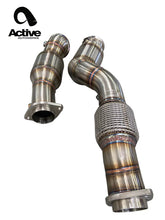 Load image into Gallery viewer, Active Autowerke BMW S58 G80 M3 G82 M4 G87 M2 Downpipes w GESI CAT