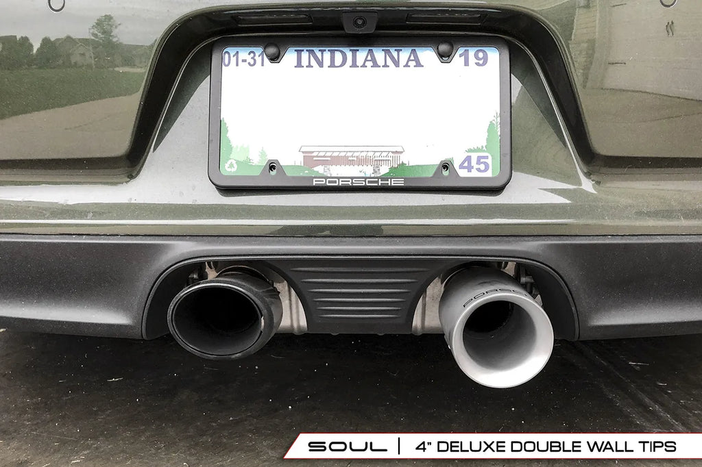 SOUL 17-19 Porsche 991.2 Carrera (w/ PSE) Bolt On Exhaust Tips