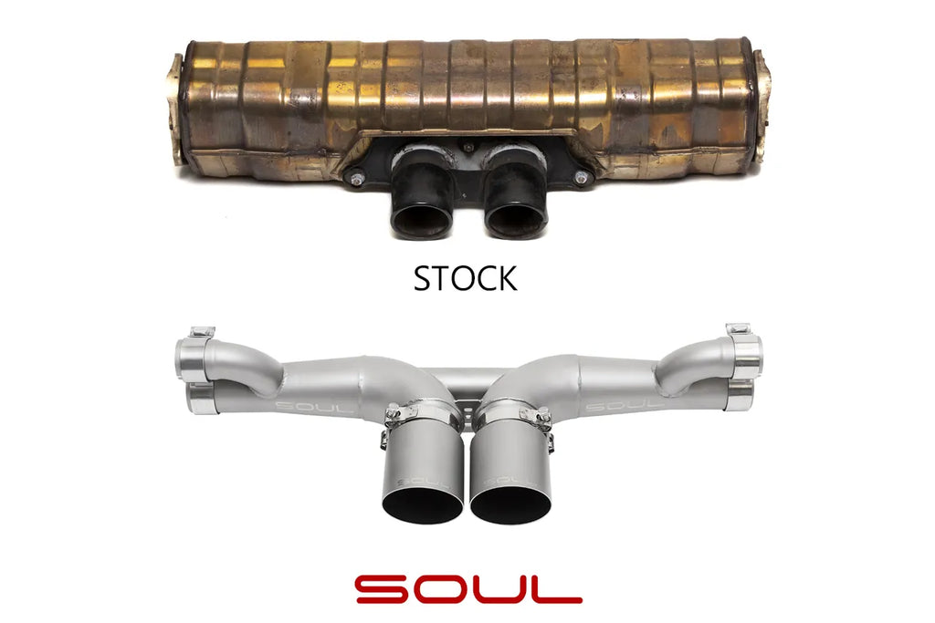 SOUL 06-11 Porsche 997 / 997.2 GT3 Center Muffler Bypass Exhaust