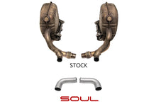 Load image into Gallery viewer, SOUL 05-08 Porsche 997.1 Carrera S Muffler Bypass Pipes - Reuse Tips (S Models Only)