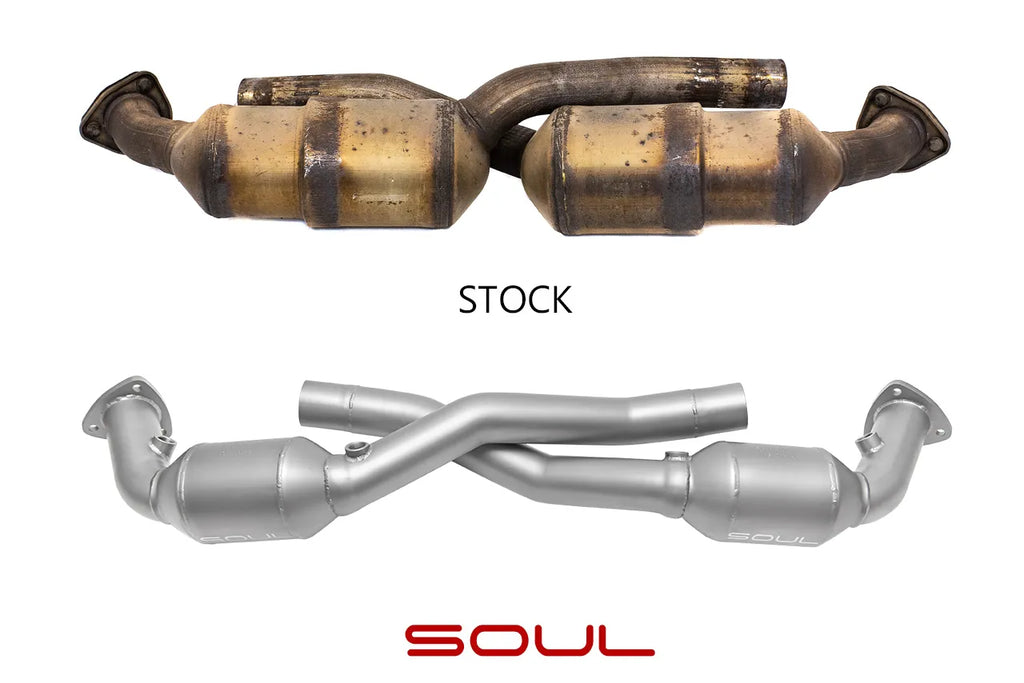 SOUL 05-08 Porsche 997.1 with PSE Carrera Sport Catalytic Converters