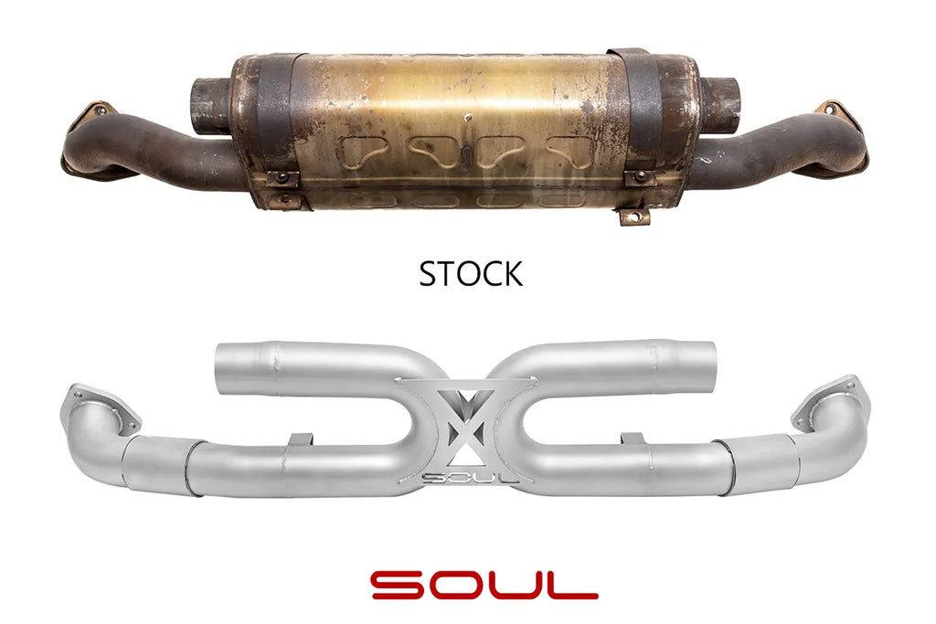 SOUL 09-11 Porsche 997.2 Carrera Center Muffler Bypass Exhaust