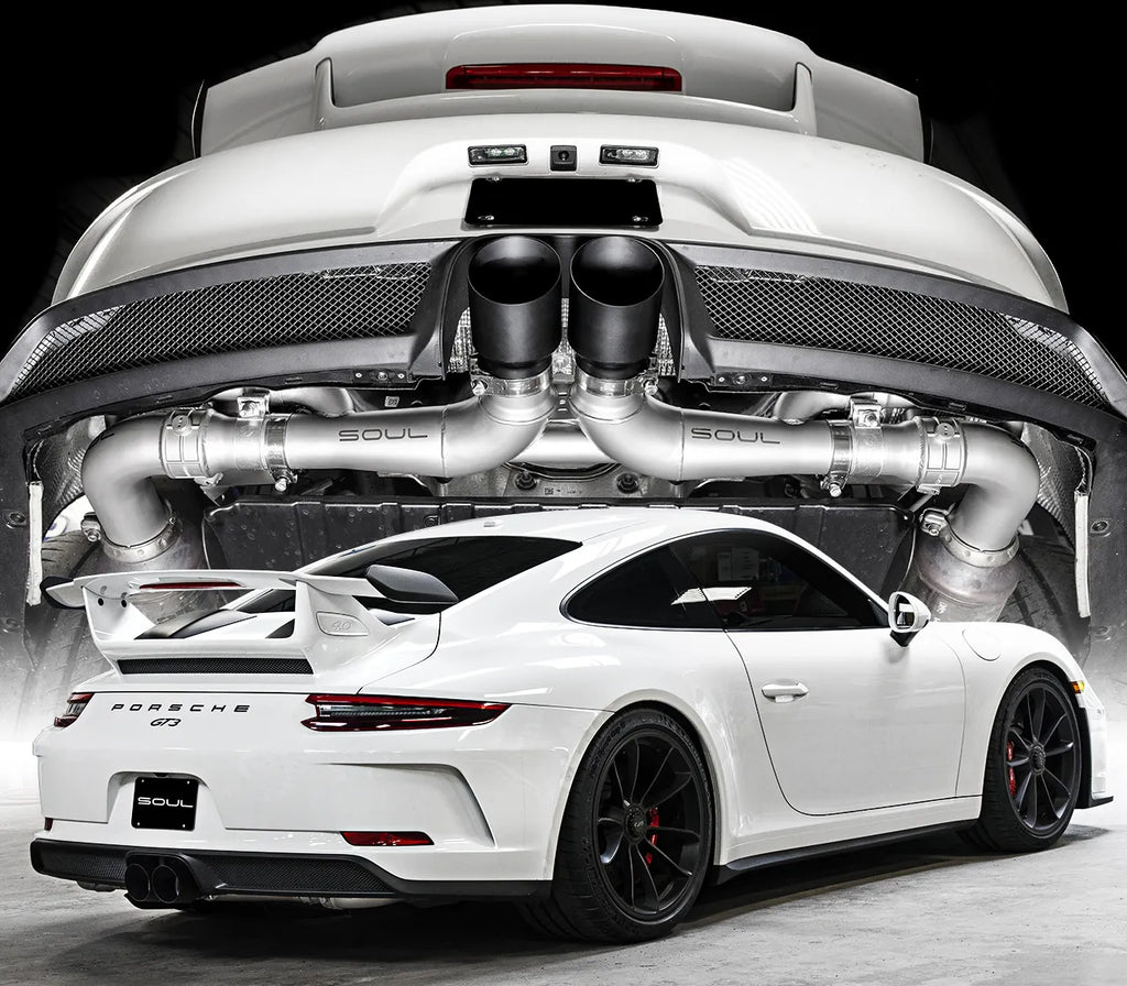 SOUL Porsche 991 GT3 / GT3 RS / 911R Center Muffler Bypass Exhaust