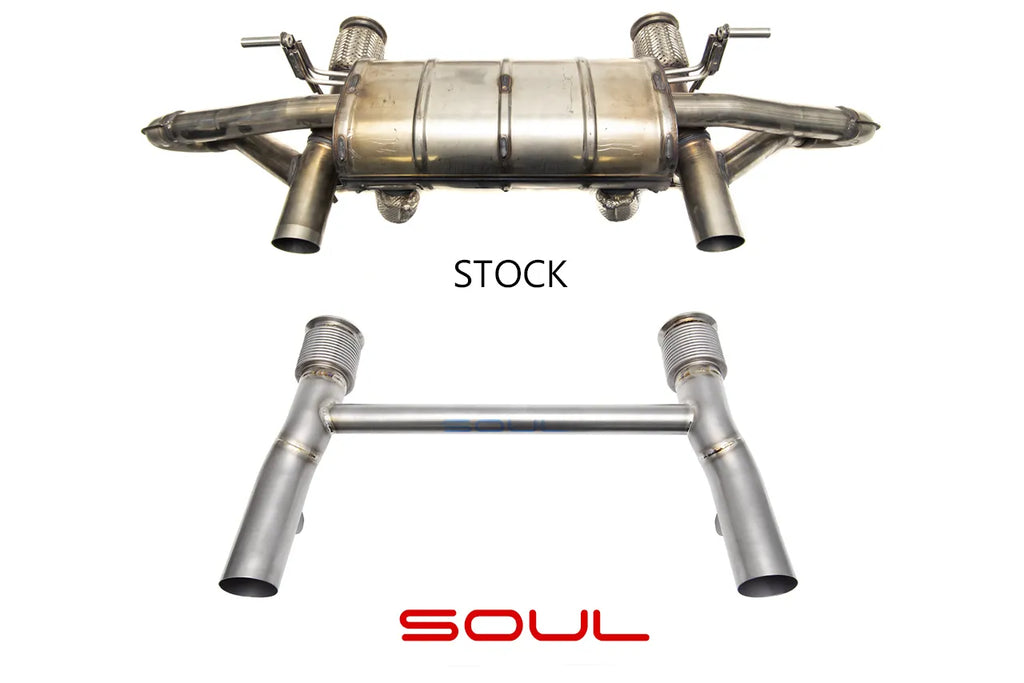 SOUL 17-19 Lamborghini Huracan LP640-4 Performante Titanium Race Exhaust (Raw Finish)