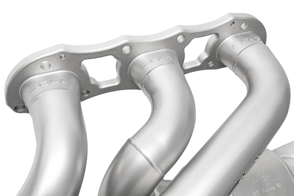 SOUL 15-16 Porsche 981 GT4 / Spyder Long Tube Street Headers (w/ HJS 200 Cell Catalytic Converters)