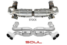 Load image into Gallery viewer, SOUL 00-05 Porsche 996 Turbo Sport X-Pipe Exhaust (w/ 200 Cell Cats)