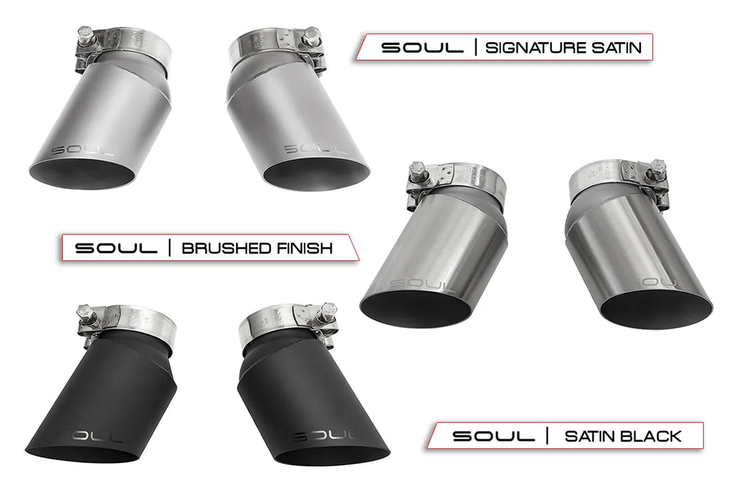 SOUL Porsche 997.1 Turbo Sport X-Pipe Exhaust (w/ 200 Cell Cats)