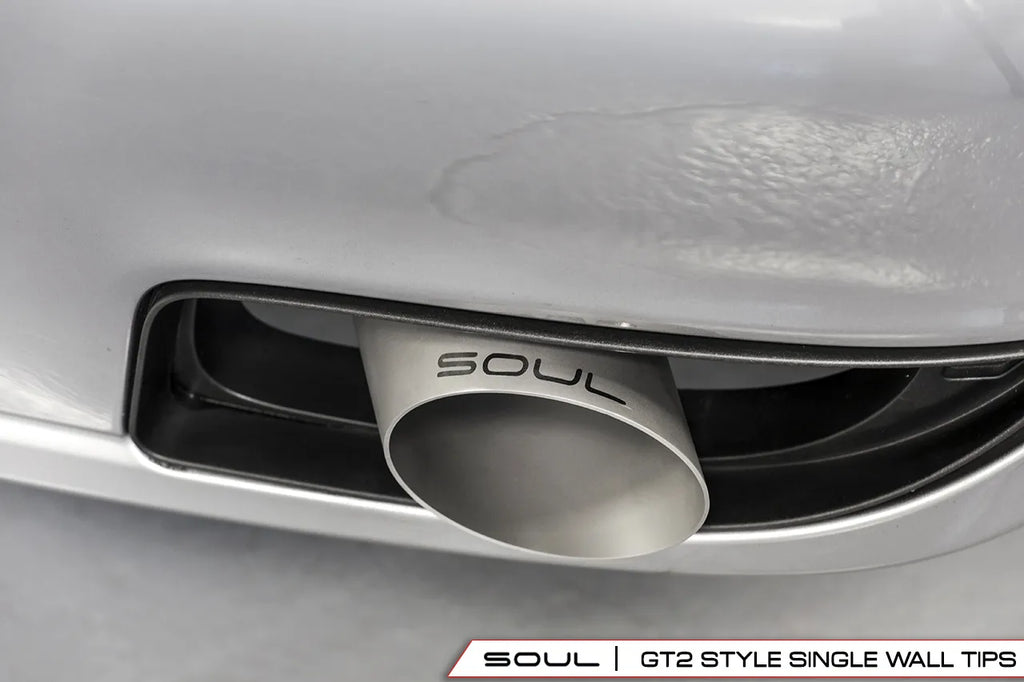 SOUL Porsche 997.1 Turbo Sport X-Pipe Exhaust (w/ 200 Cell Cats)