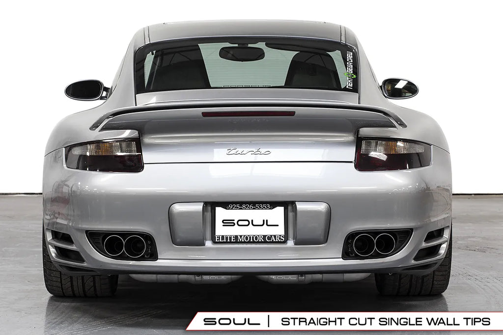 SOUL Porsche 997.1 Turbo Sport X-Pipe Exhaust (w/ 200 Cell Cats)