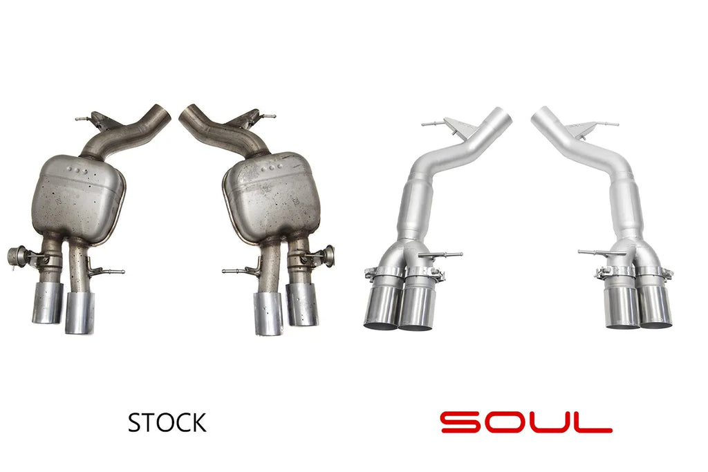 SOUL BMW F06 / F12 / F13 M6 SOUL Resonated Muffler Bypass Exhaust