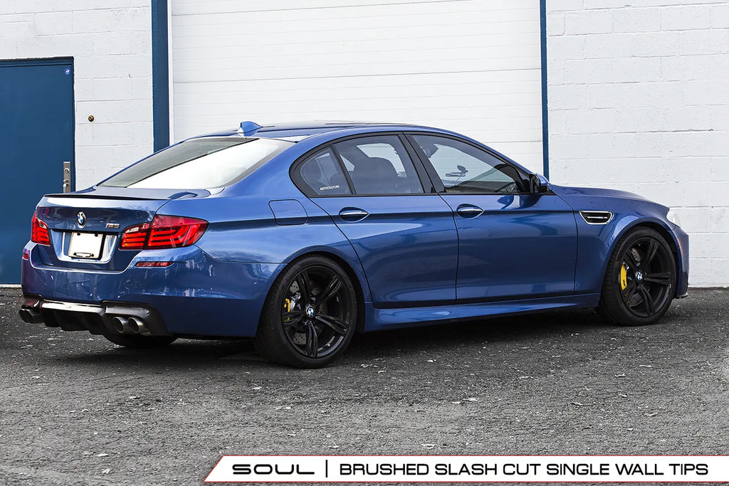 SOUL 11-16 BMW F10 M5 Resonated Muffler Bypass Exhaust