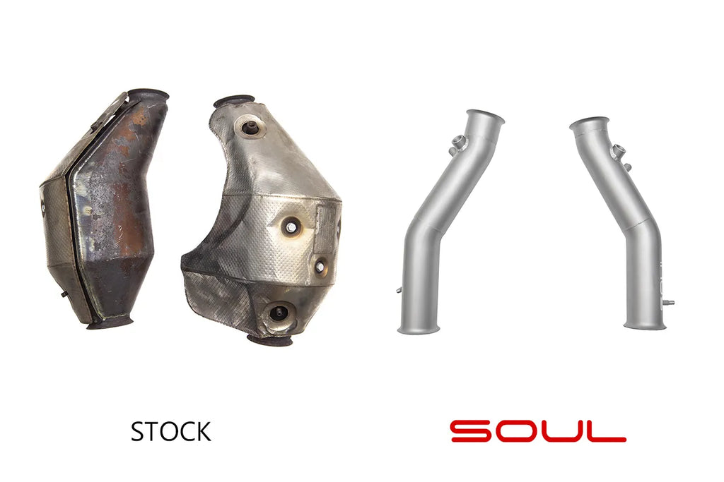 SOUL Lamborghini Gallardo Cat Bypass Pipes (2004-2008)