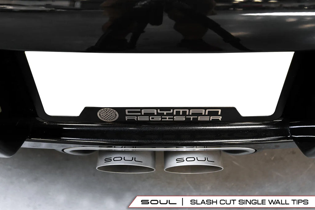 SOUL 17+ Porsche 718 Cayman / Boxster Bolt-On X-Pipe w/ Tips