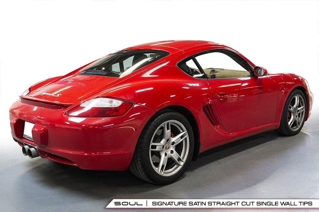 SOUL Porsche 987.1 Boxster / Cayman Bolt-On X-Pipe With Tips