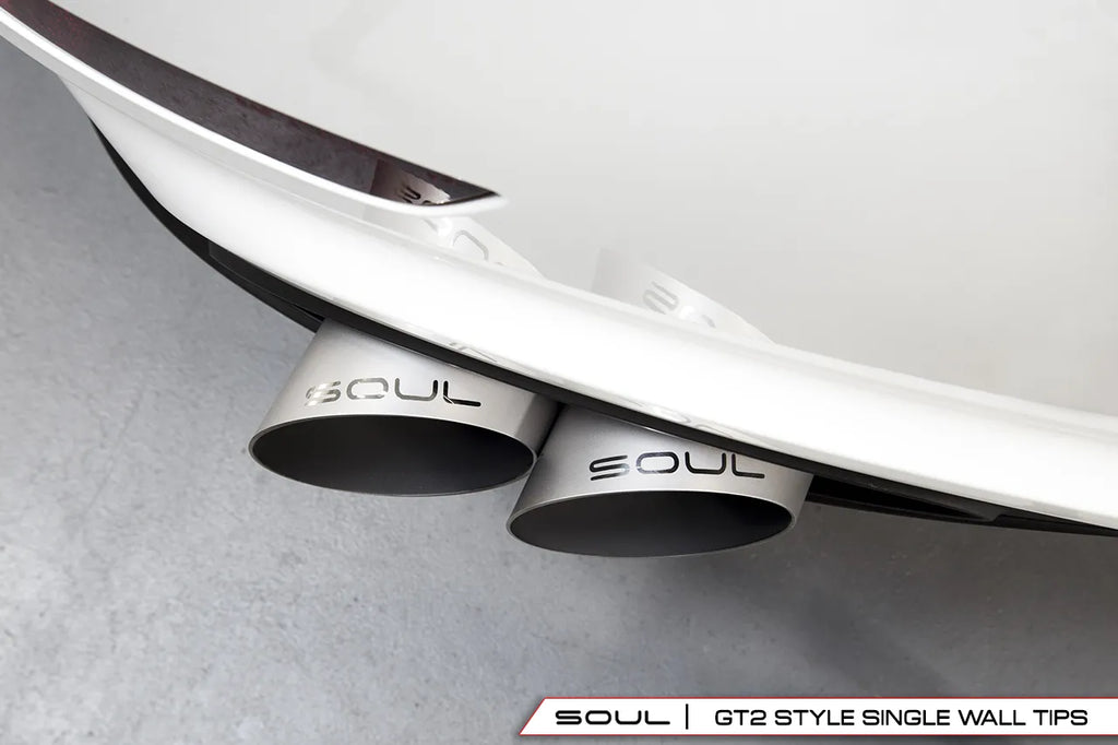 SOUL 13-19 Porsche 991.1 / 991.2 Turbo Bolt On Exhaust Tips