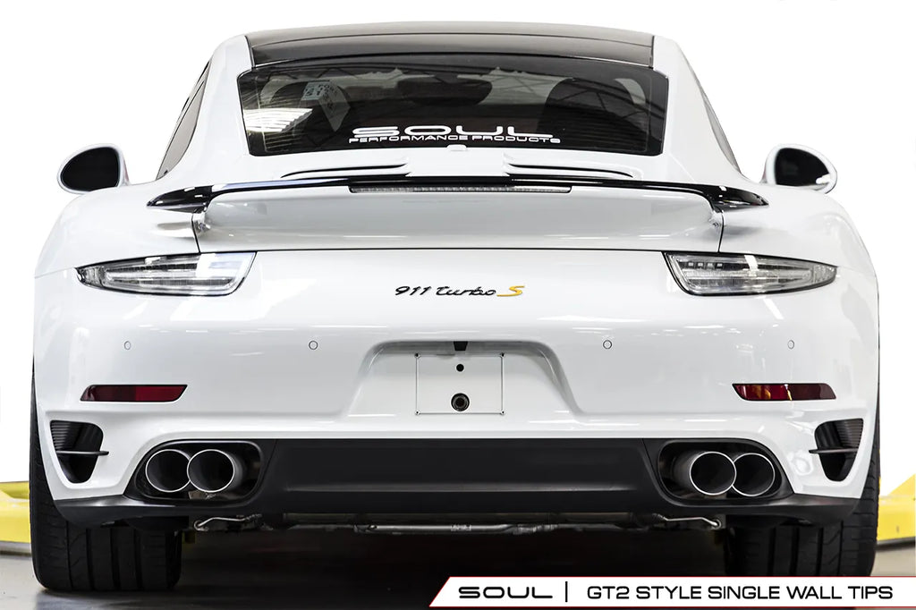 SOUL 13-19 Porsche 991.1 / 991.2 Turbo Bolt On Exhaust Tips