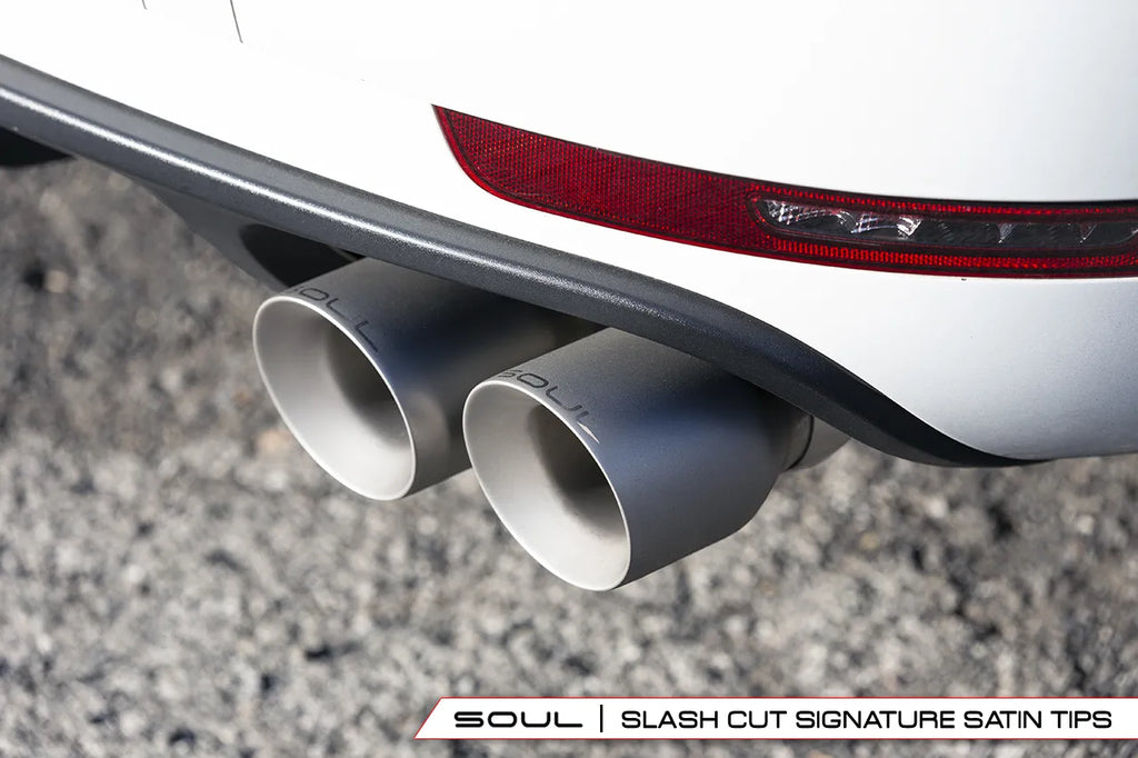 SOUL Porsche Macan 2.0T Resonated Muffler Bypass Exhaust