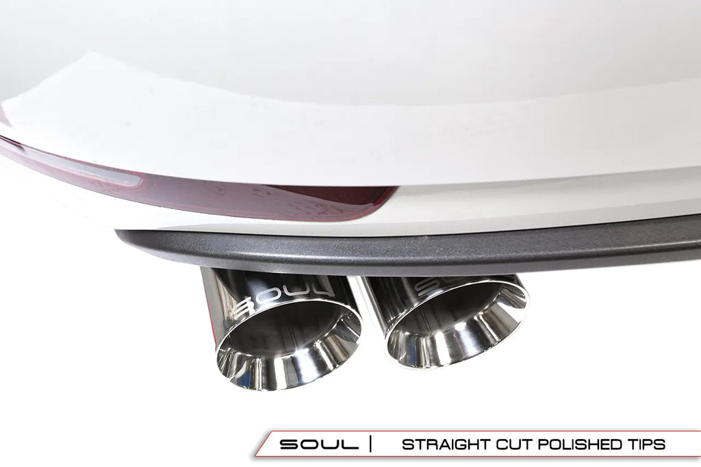 SOUL Porsche Macan 2.0T Resonated Muffler Bypass Exhaust