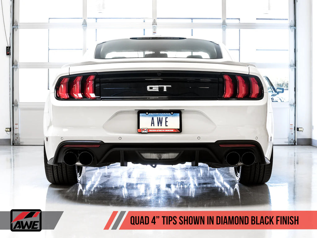 AWE Tuning 2018+ Ford Mustang GT (S550) Cat-back Exhaust - Touring Edition