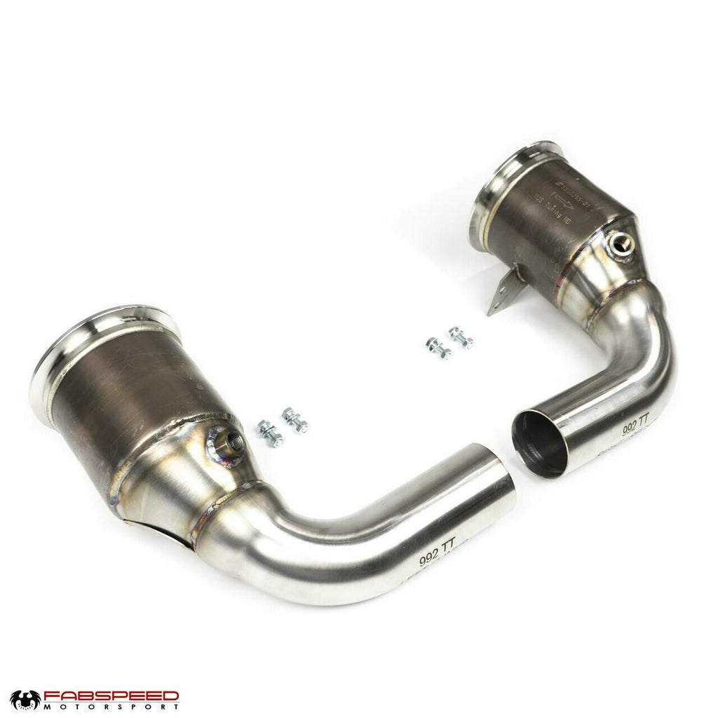 Fabspeed Porsche 992 Turbo/Turbo S Sport Catalytic Converters (2021+)