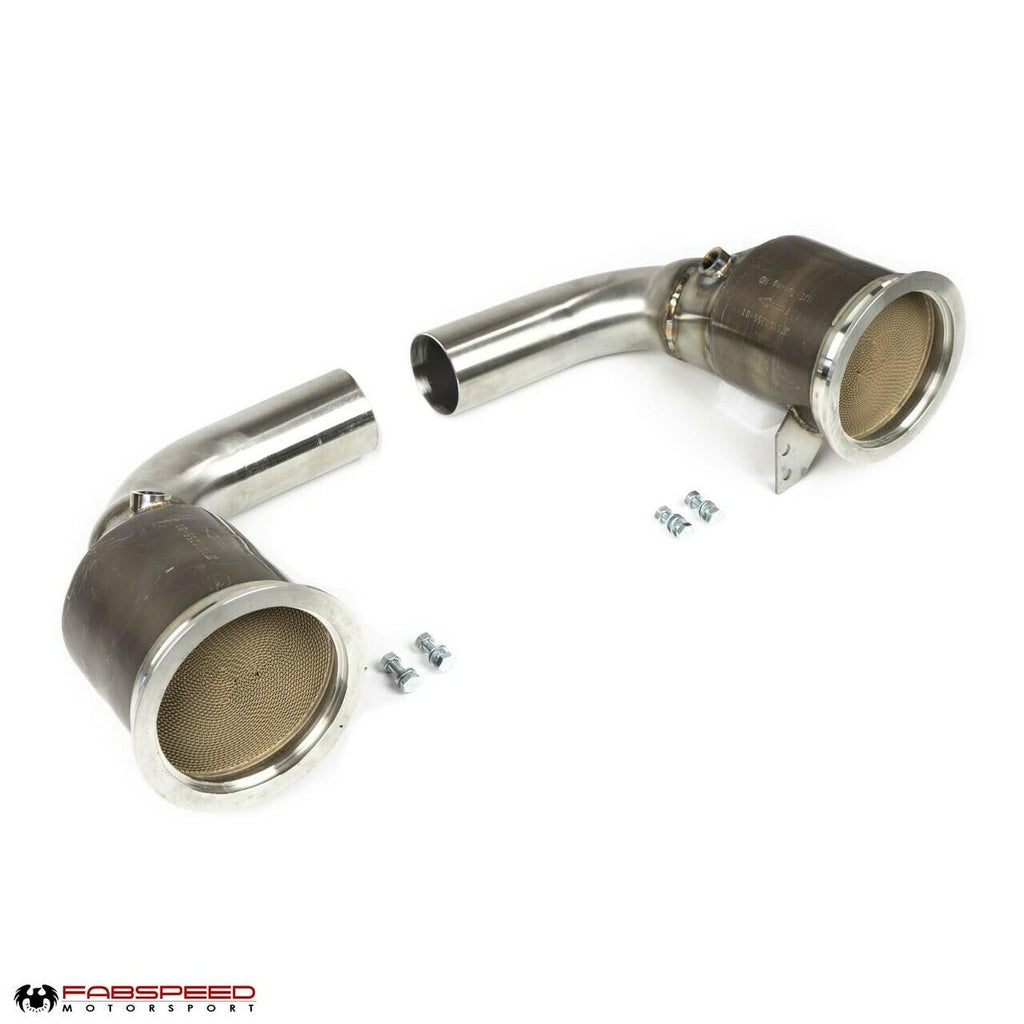 Fabspeed Porsche 992 Turbo/Turbo S Sport Catalytic Converters (2021+)