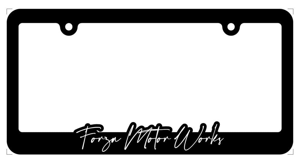 Forza Motor Works License Plate Frame