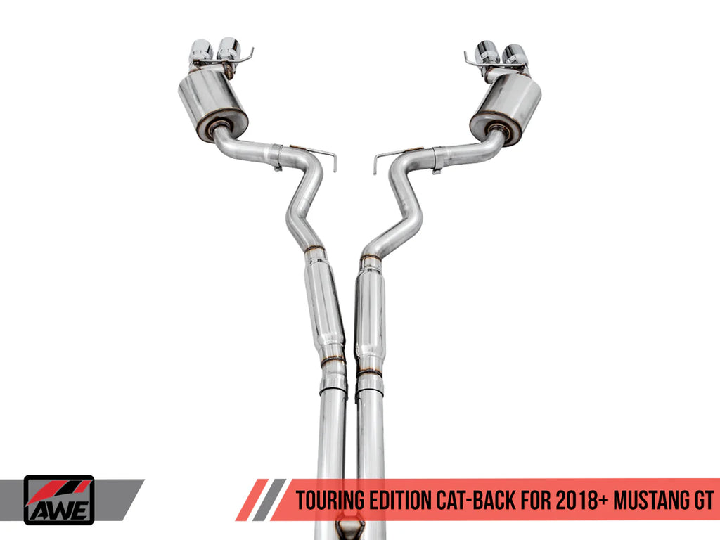 AWE Tuning 2018+ Ford Mustang GT (S550) Cat-back Exhaust - Touring Edition