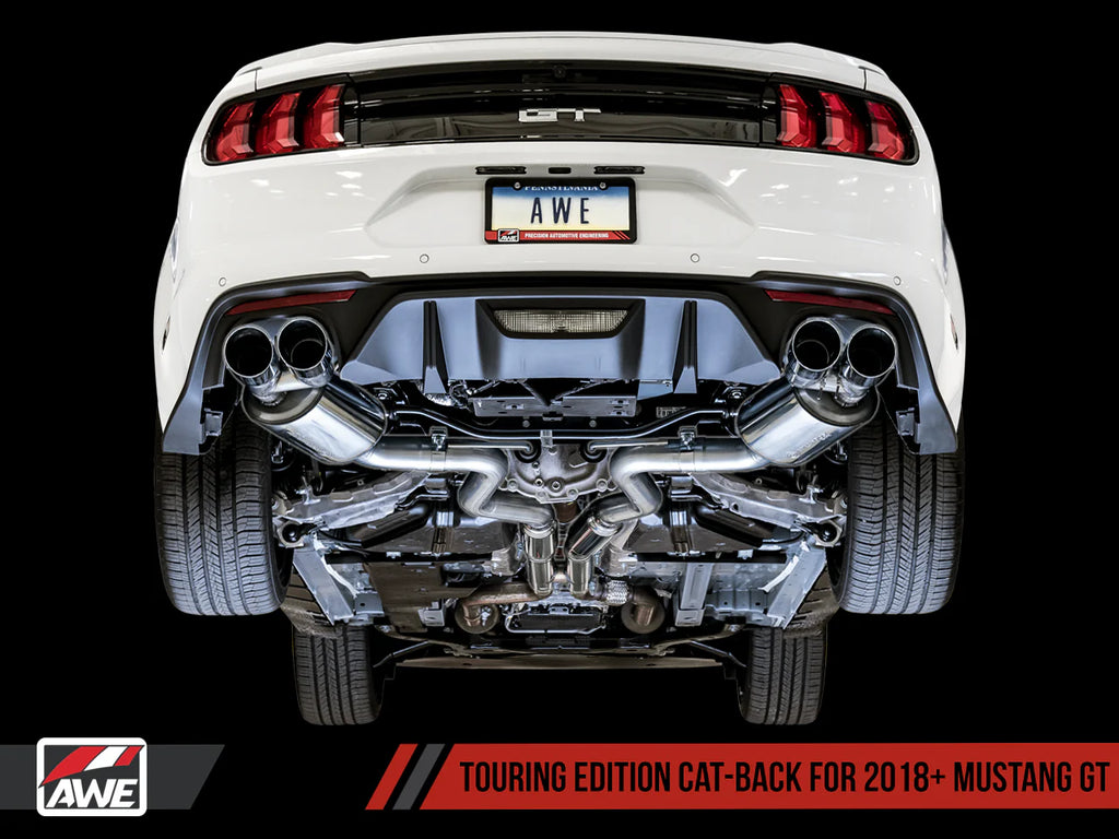 AWE Tuning 2018+ Ford Mustang GT (S550) Cat-back Exhaust - Touring Edition