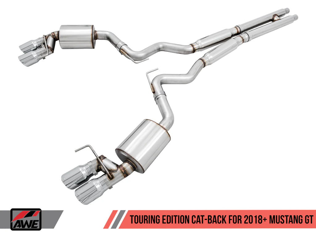 AWE Tuning 2018+ Ford Mustang GT (S550) Cat-back Exhaust - Touring Edition