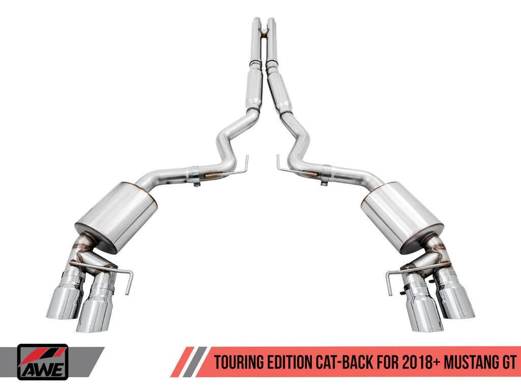 AWE Tuning 2018+ Ford Mustang GT (S550) Cat-back Exhaust - Touring Edition