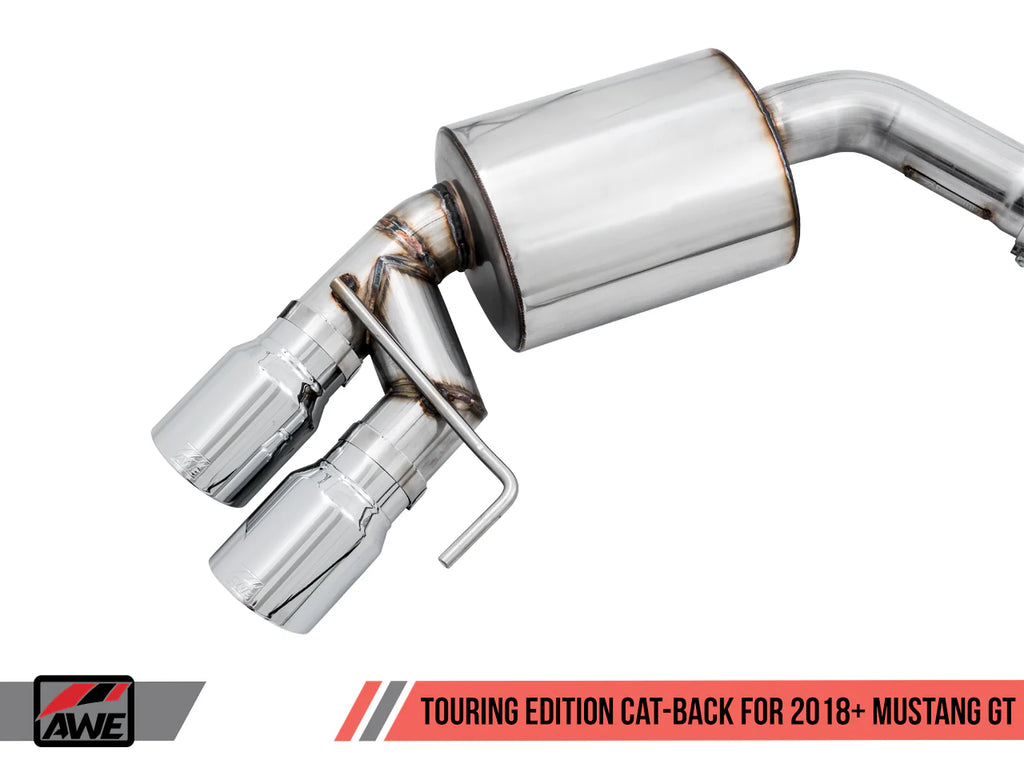 AWE Tuning 2018+ Ford Mustang GT (S550) Cat-back Exhaust - Touring Edition