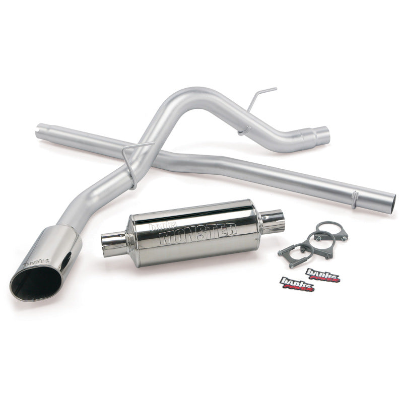 Banks Power 04-08 Ford F-150/Lincoln CCSB Monster Exhaust System - SS Single Exhaust w/ Chrome Tip