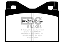 Load image into Gallery viewer, EBC 71-75 Ferrari 365 GTBB 4.4 Yellowstuff Rear Brake Pads