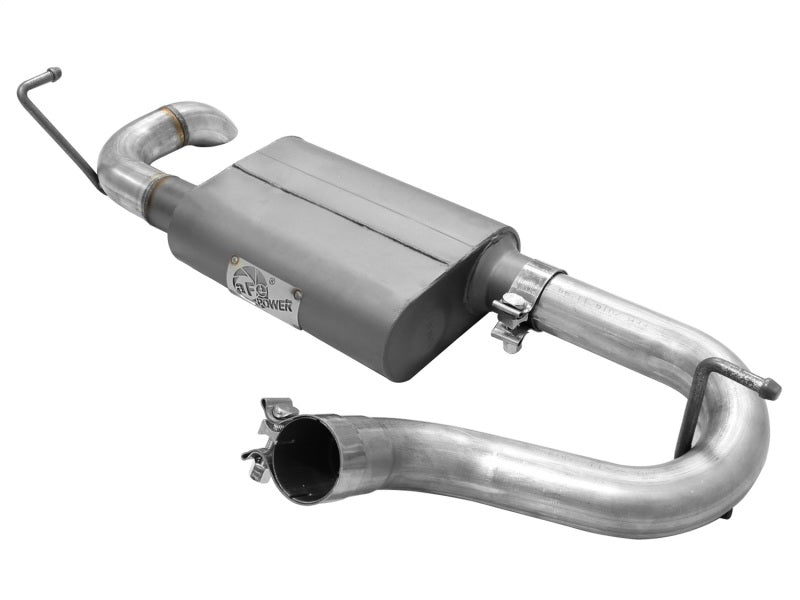 aFe Scorpion Exhaust System Axle Back Aluminized Hi-Tuck 07-17 Jeep Wrangler JK V6 3.6/3.8L