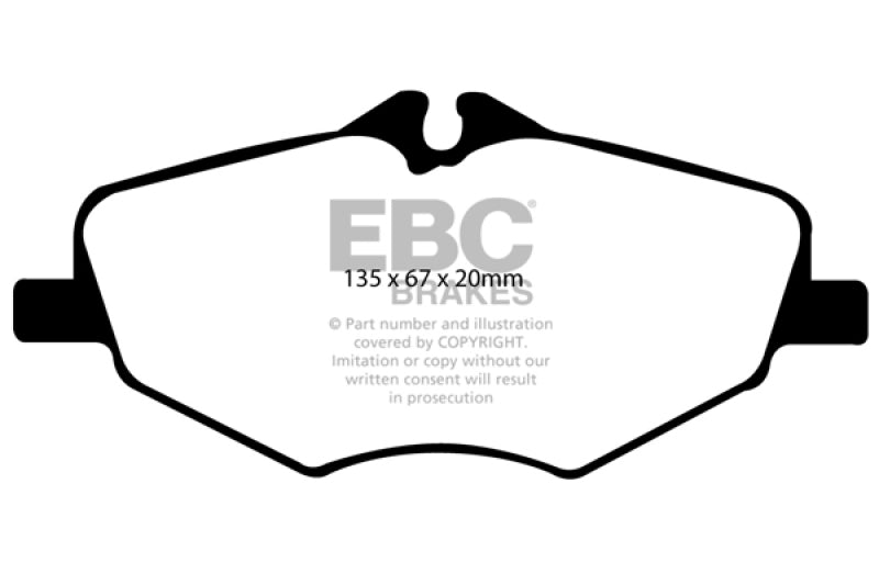 EBC 06-09 Mercedes-Benz E320 3.0 TD Yellowstuff Front Brake Pads